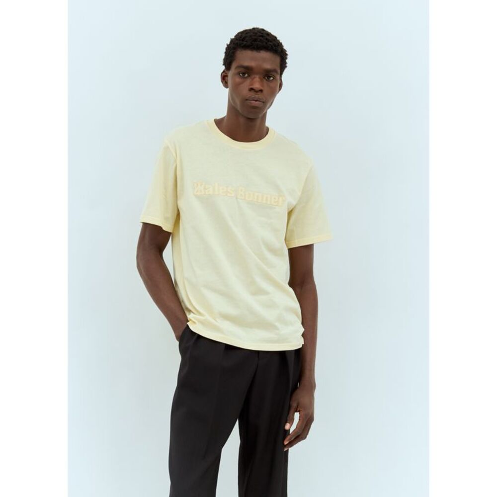 Wales Bonner Men Logo Embroidery T-Shirt